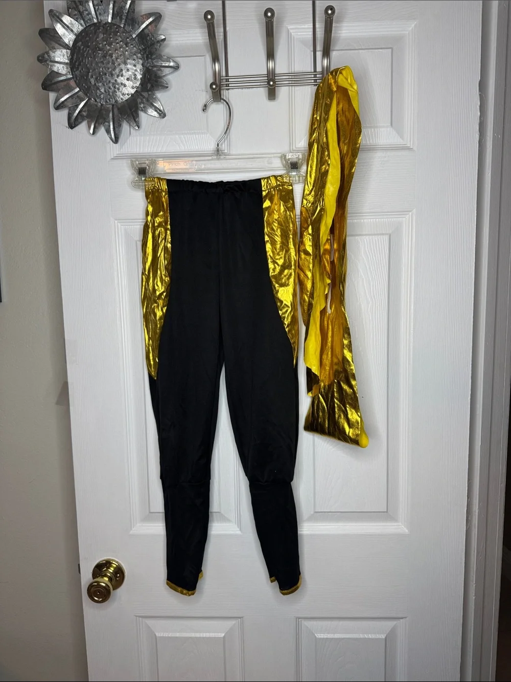 Spooktacular Creations Boy Golden Ninja Combat Costume. Sz Small.